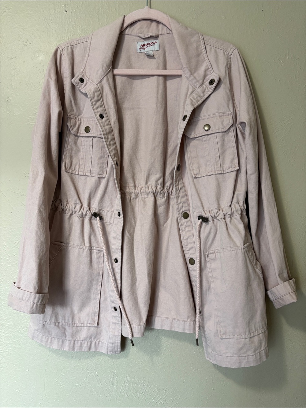 Arizona Jean Co. light pink Women’s utility jacket M